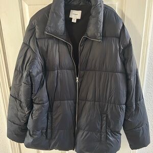 Old Navy Womens XXL Black Puffer Jacket
